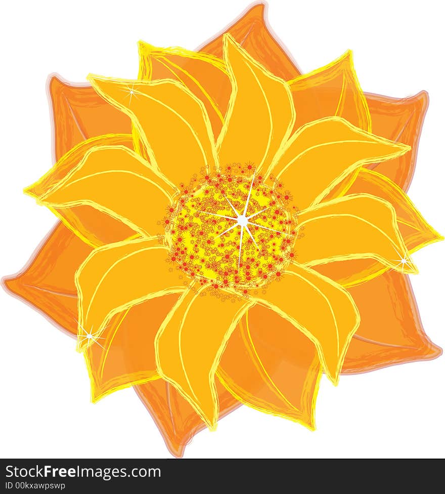 Orange and yellow flower backdrop. Orange and yellow flower backdrop