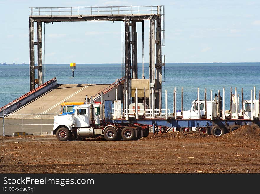 Entry to port shipping bay/Jetty