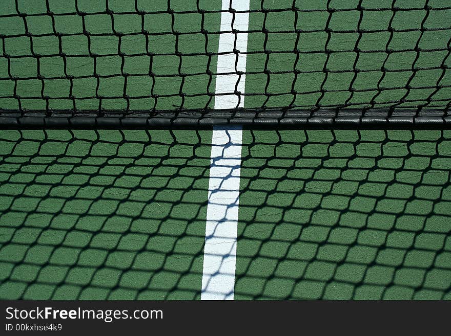 Tennis Net And Shadows