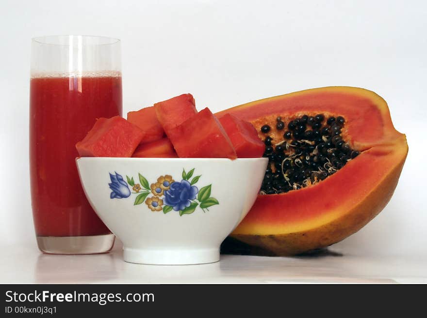 The papaya is a nutritious and delicious fruit, not consumed in most of the tropical countries alone as fresh fruit but also in prepared candies in the homes kitchen