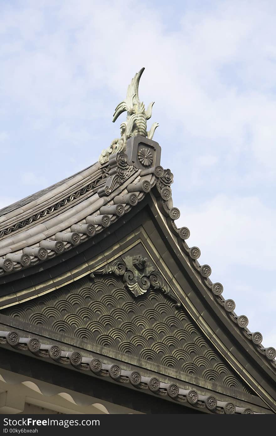 Traditional government building in Japan. Traditional government building in Japan