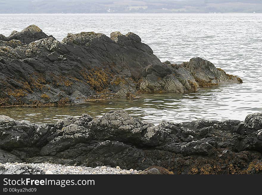 A coastal view from the west side of Aaran. A coastal view from the west side of Aaran