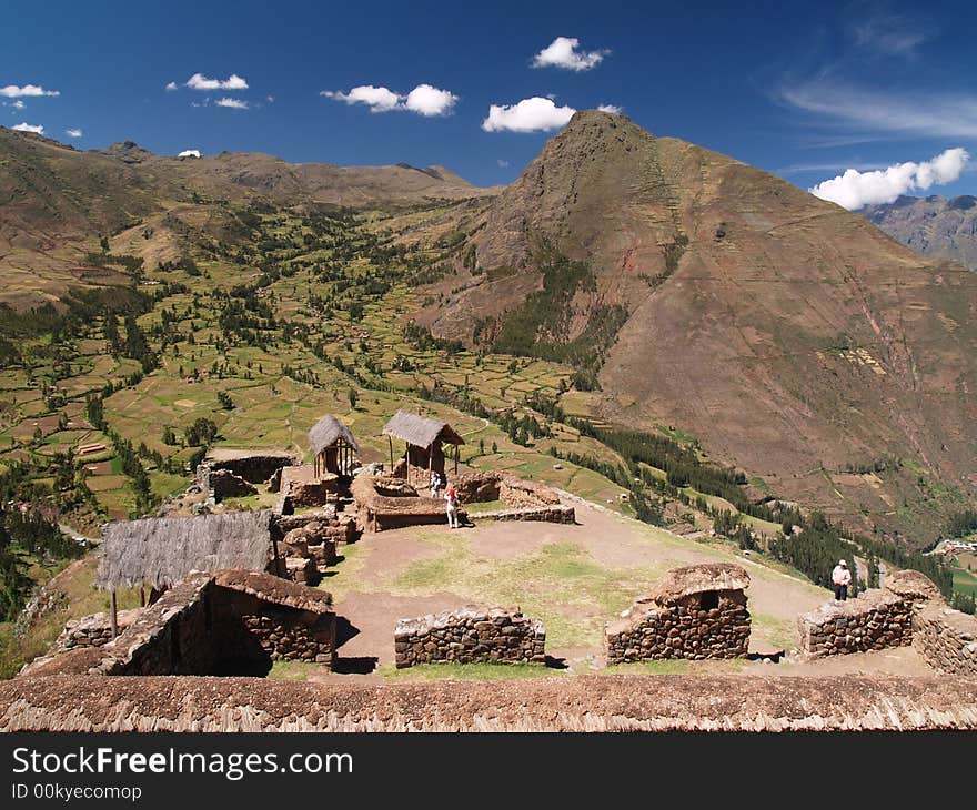 Pisac Ruins in the Sacred Valley, Peru