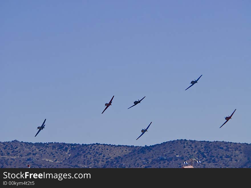 War Birds in Flight