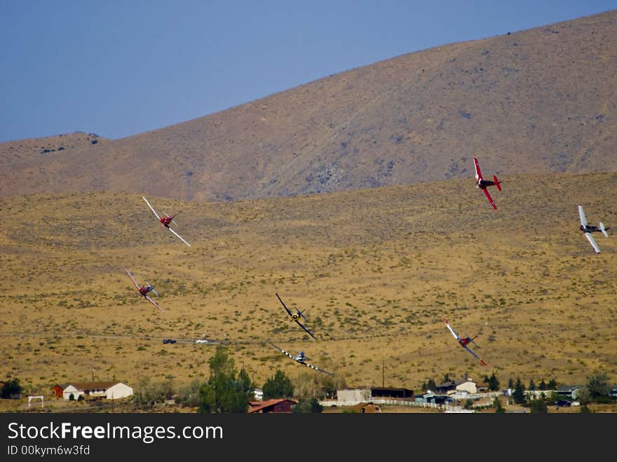 War Birds In Flight