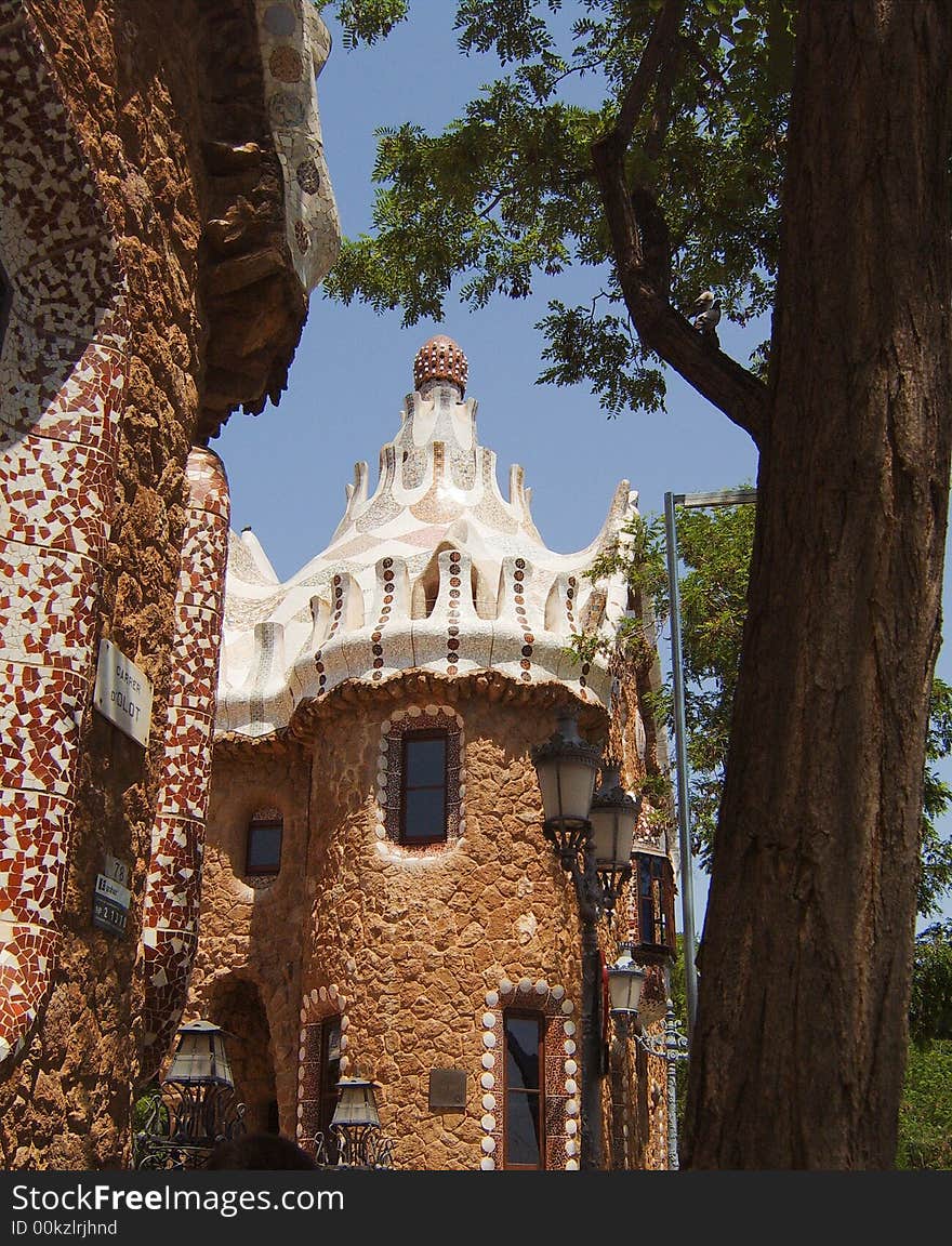 A tower in park Guell