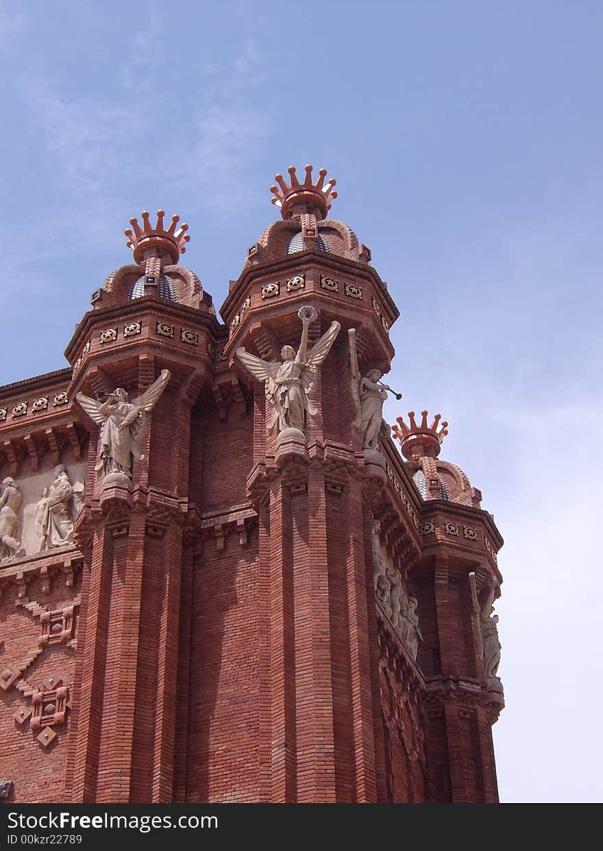 A fragment from a church with saints