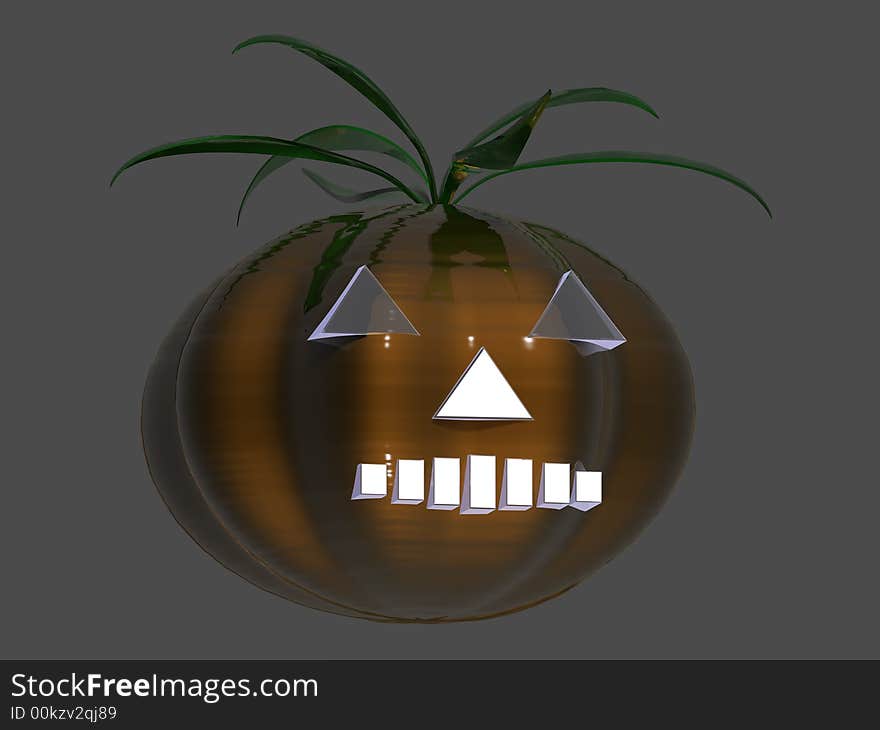 Render of halloween symbol on the grey background. Render of halloween symbol on the grey background