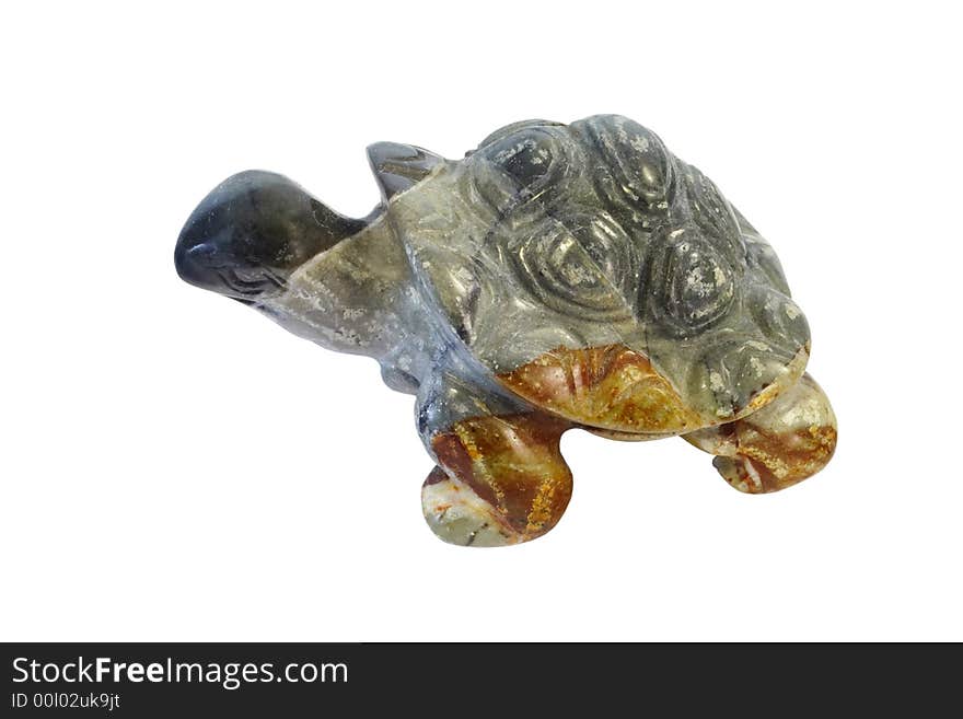 Stone tortoise isolated with clipping path. Stone tortoise isolated with clipping path