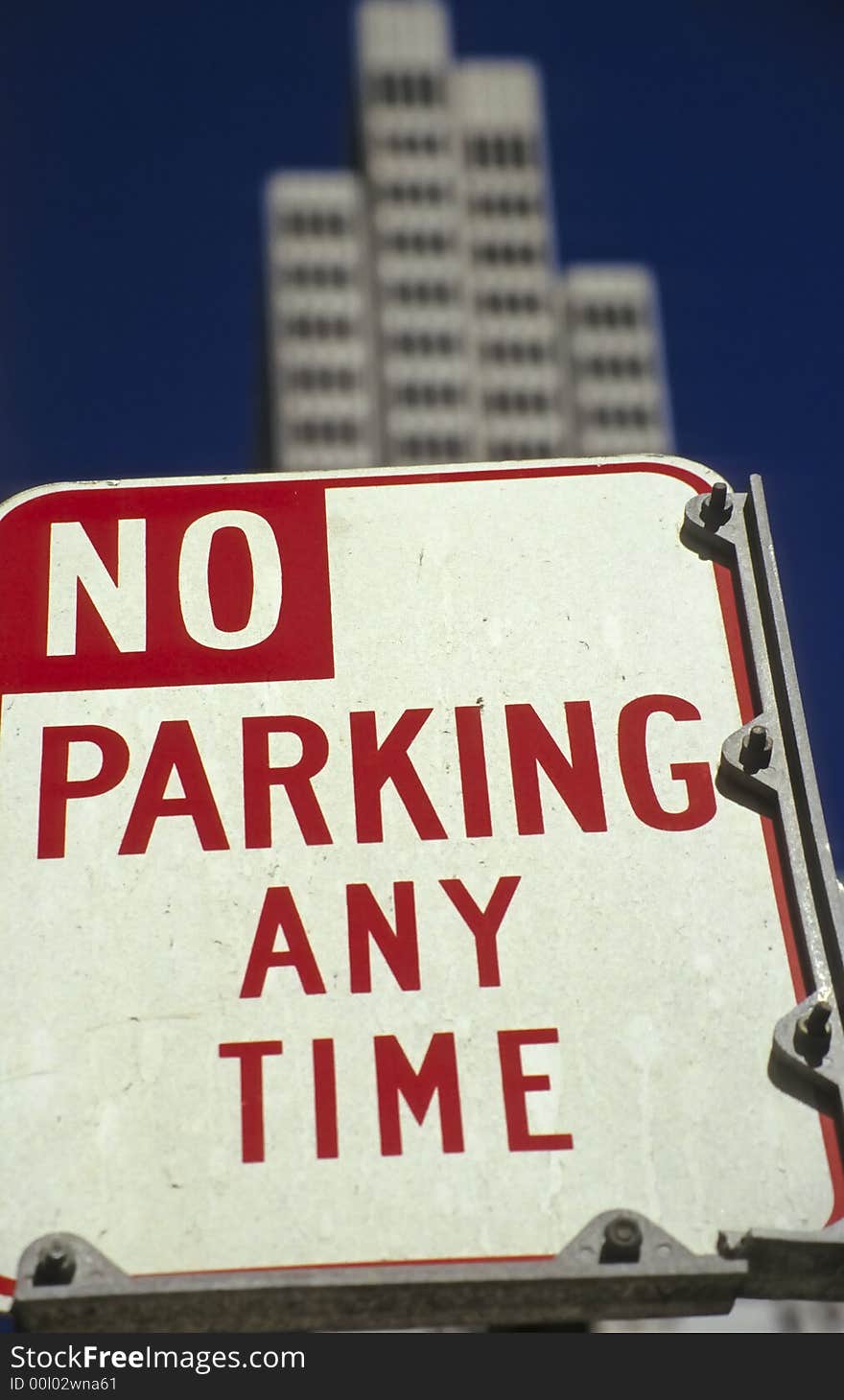 No parking sign in the streets of San Francisco. No parking sign in the streets of San Francisco