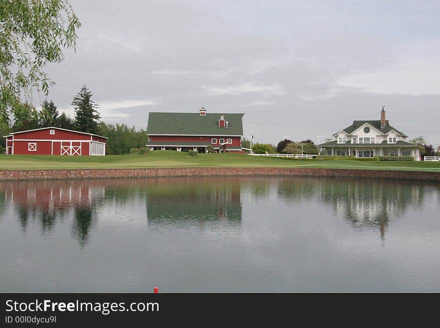 club houses at a golf course