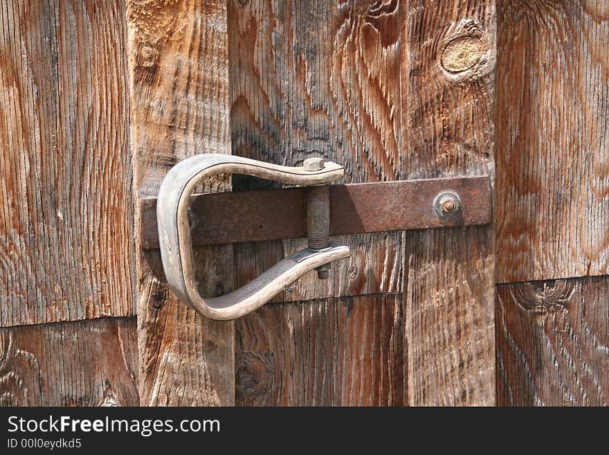 100 year old barn door . 100 year old barn door