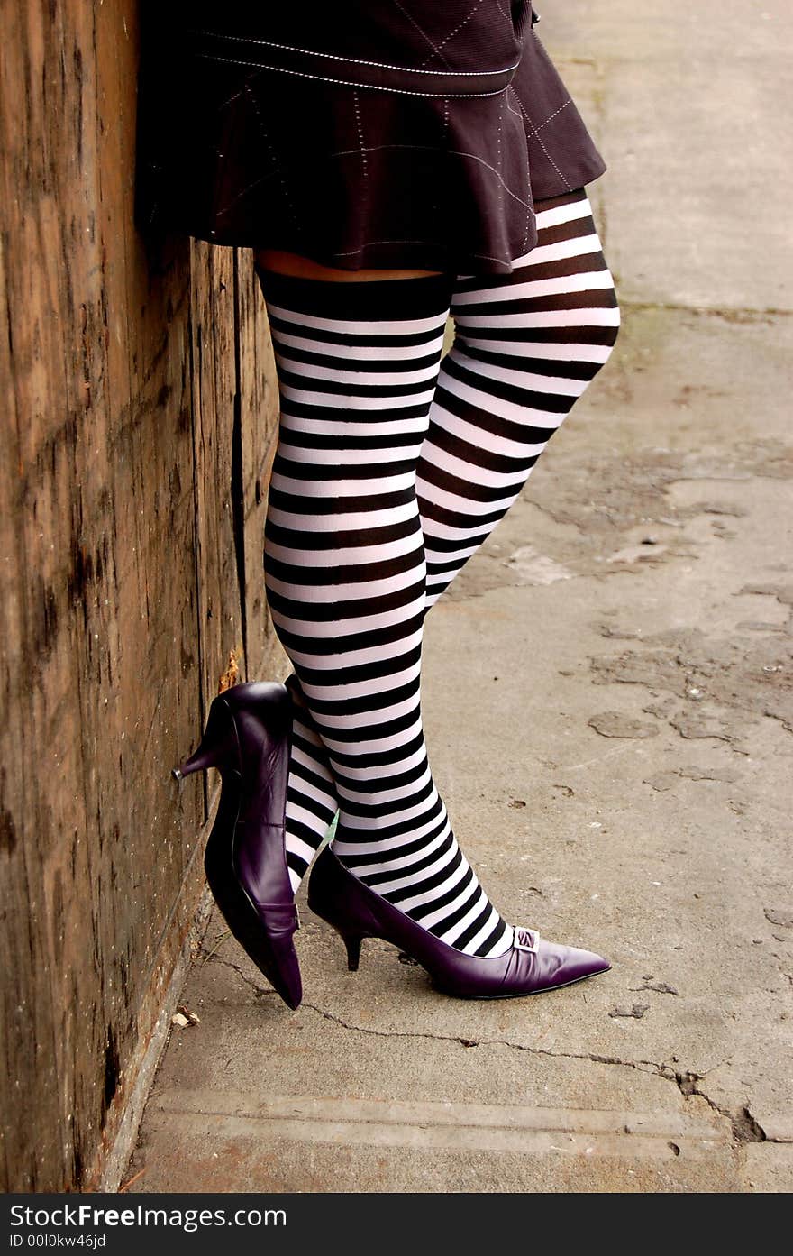 Striped stockings