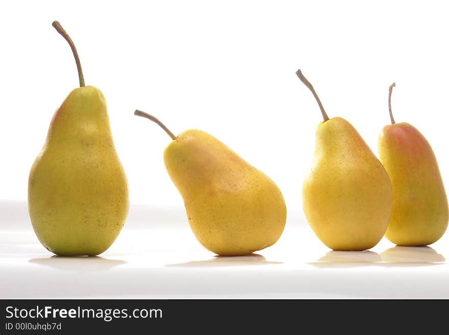 Pear on a white background