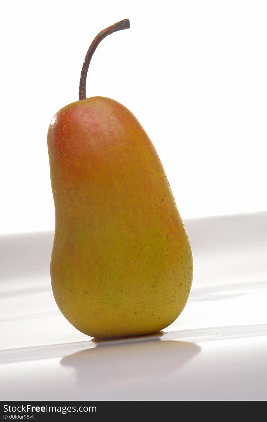 Pear on a white background