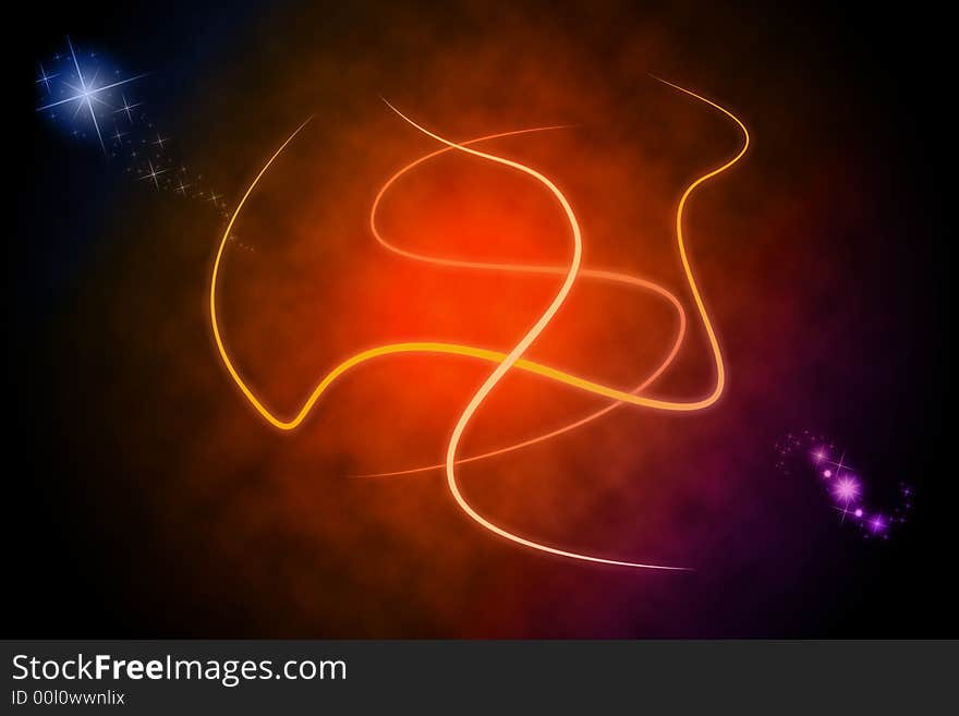 Space abstract background with stars