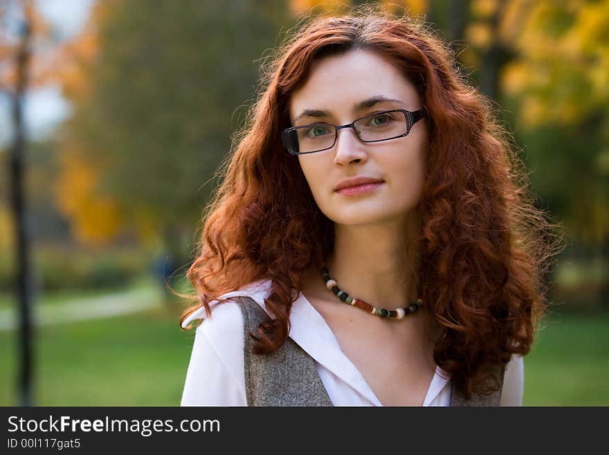 Redhair Businesswoman