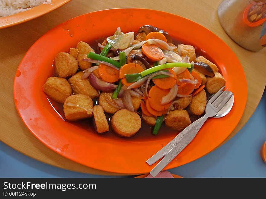 Cooked Japanese tofu