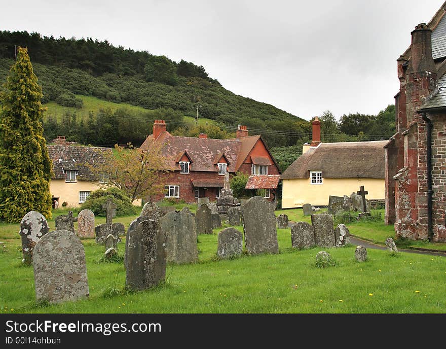 English Village Churchyard