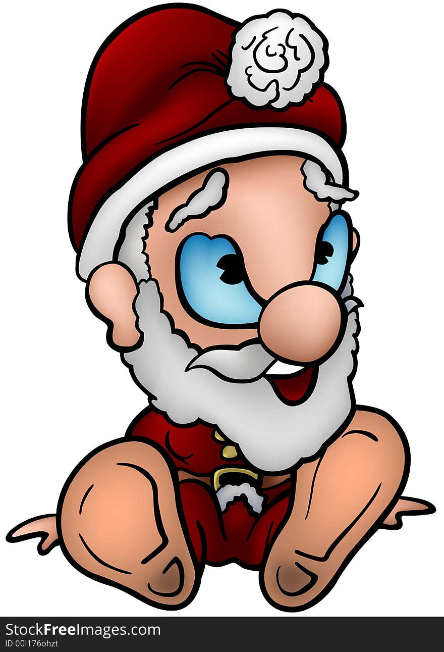 Santa Claus 01 - Highly detailed and coloured cartoon vector illustration