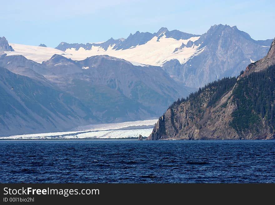 Glacier in the outside Seward, Alaska. Glacier in the outside Seward, Alaska.