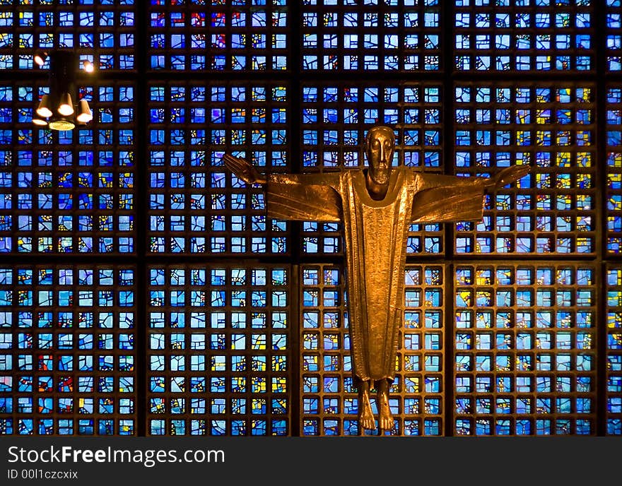 Stained glass window in Berlin Church