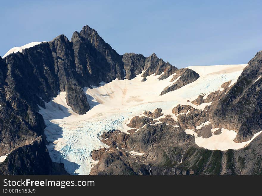 Glacier in the outside Seward, Alaska. Glacier in the outside Seward, Alaska.