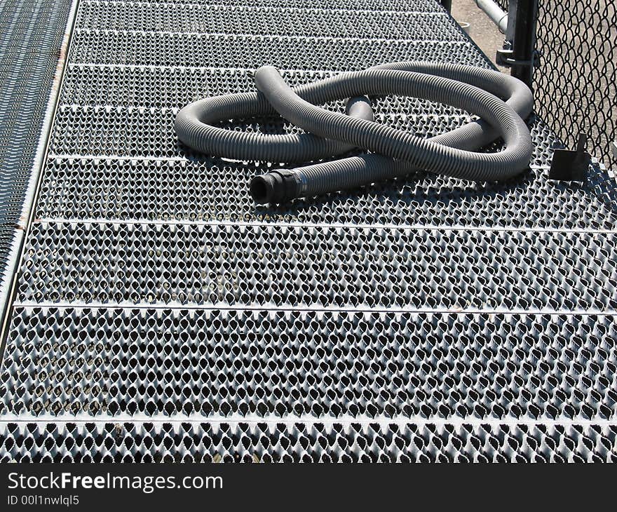 Gray Hose on Grating