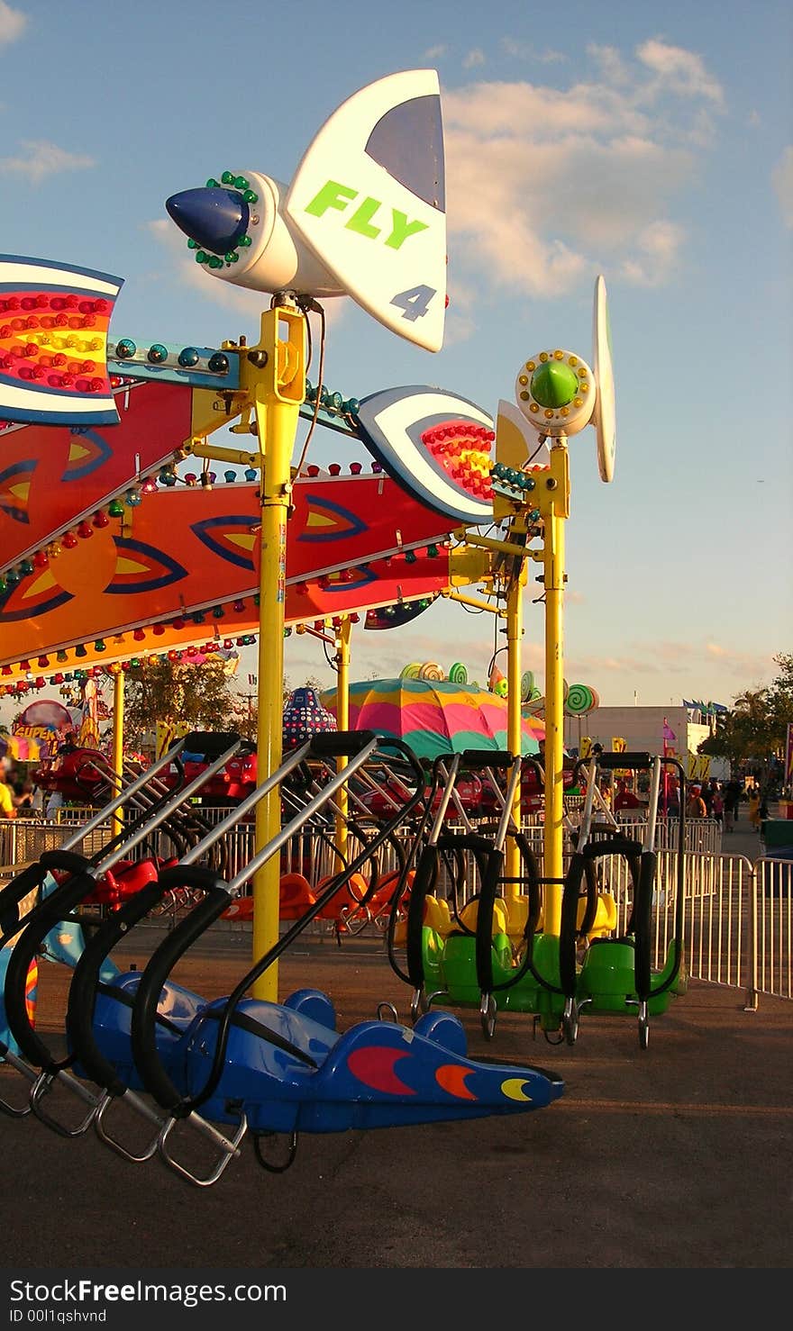 Rocket ride at County Fair. Rocket ride at County Fair