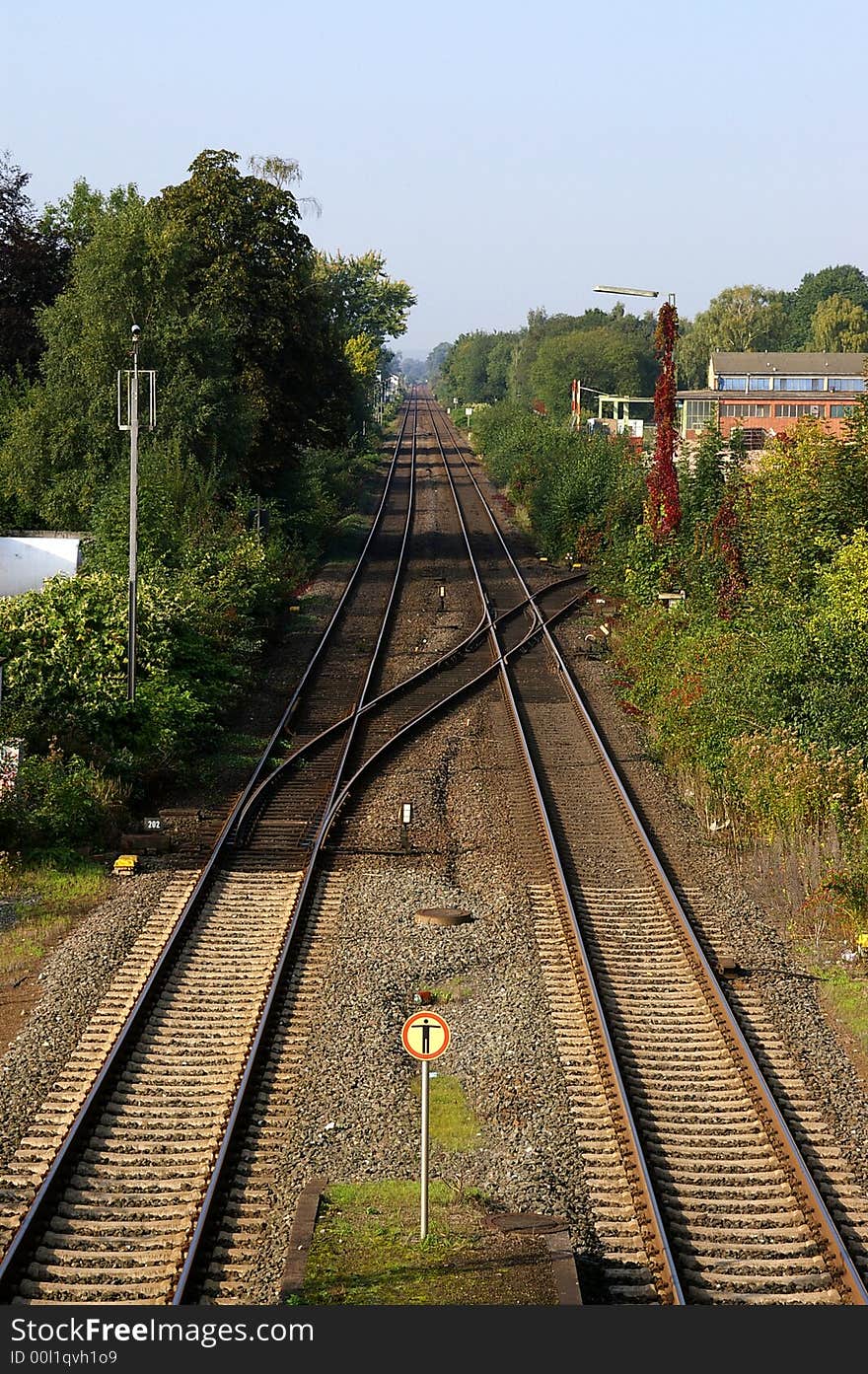 Railroad in Germany near Wickede.