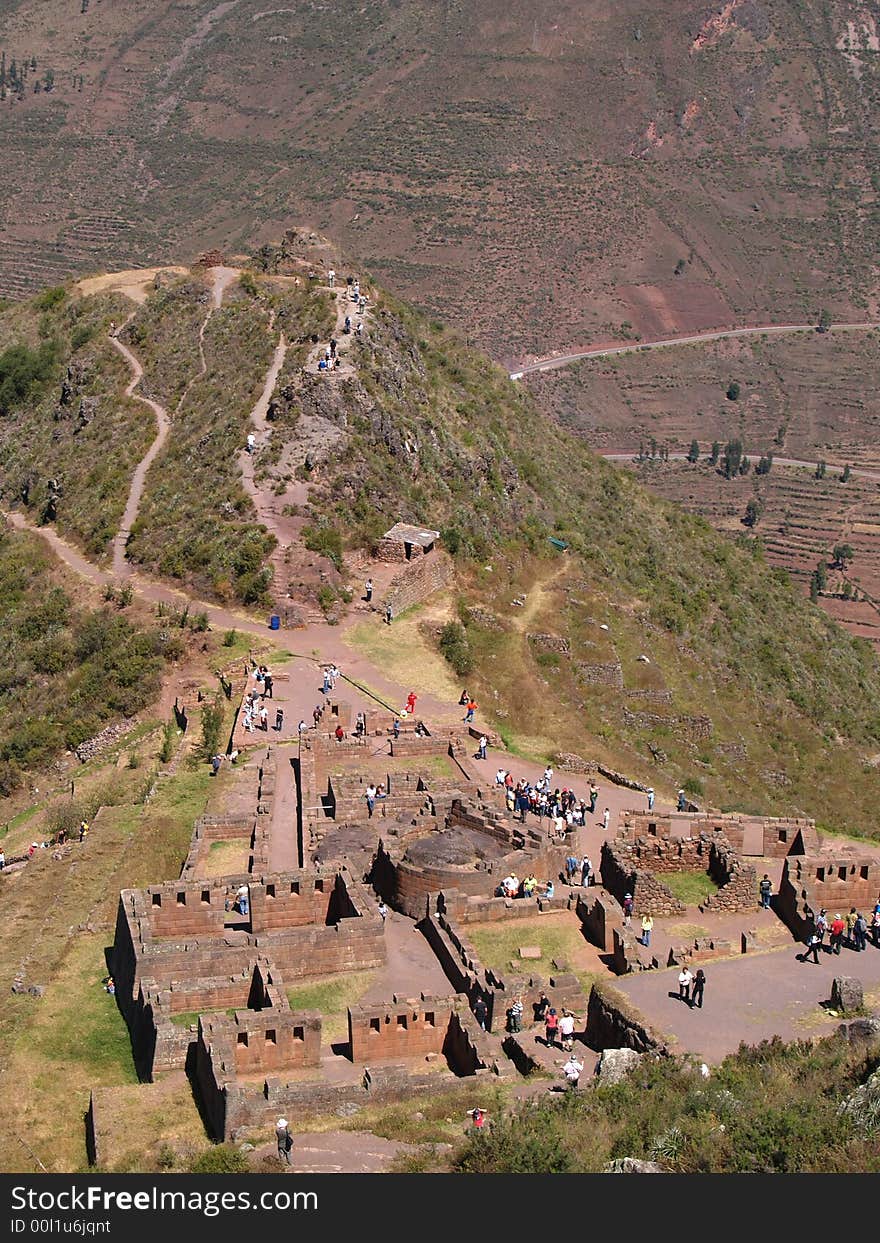 Pisac Ruins in the Sacred Valley, Peru