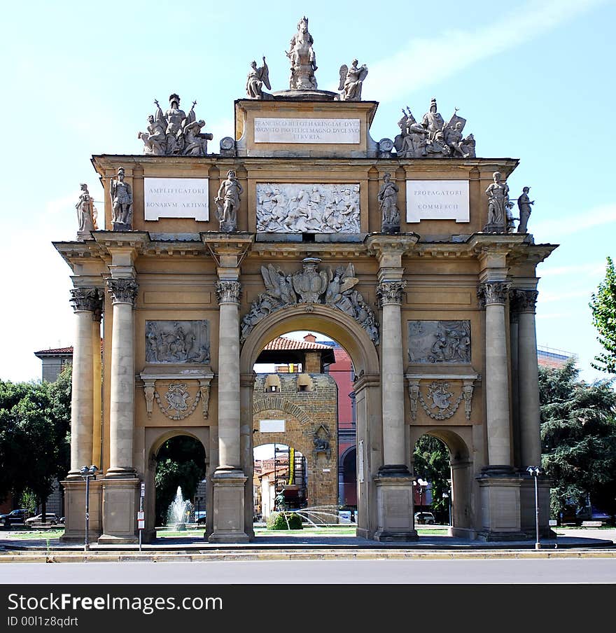 The triumphal arc for R.S. de Lorenzo by J.N.Jadot 1744. The triumphal arc for R.S. de Lorenzo by J.N.Jadot 1744