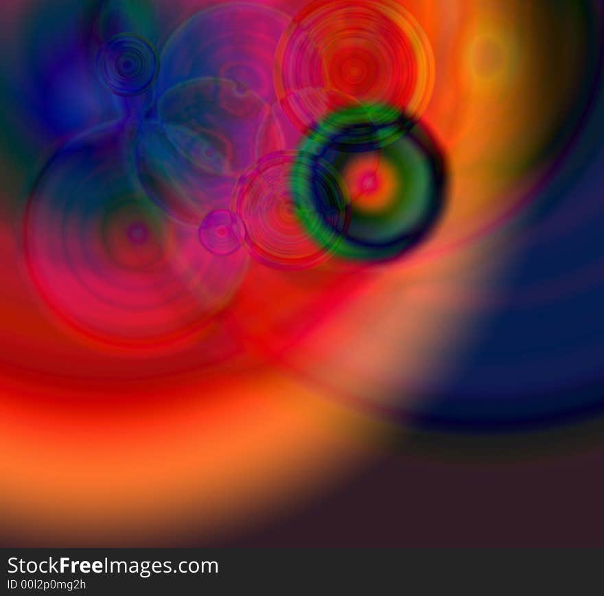 Colorful round abstract design background