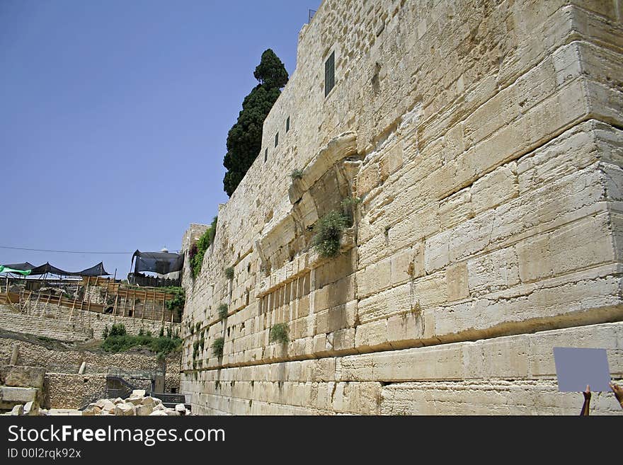 Wailing western wall, jerusalem, israel