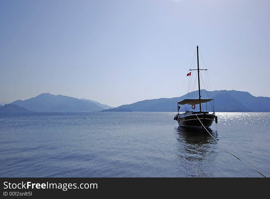 Landscape of the costline of Marmaris, Turkey. Landscape of the costline of Marmaris, Turkey