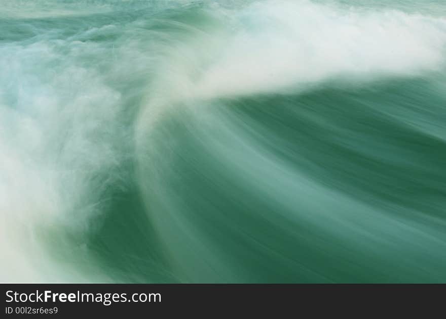 Water waves with motion blur. Water waves with motion blur