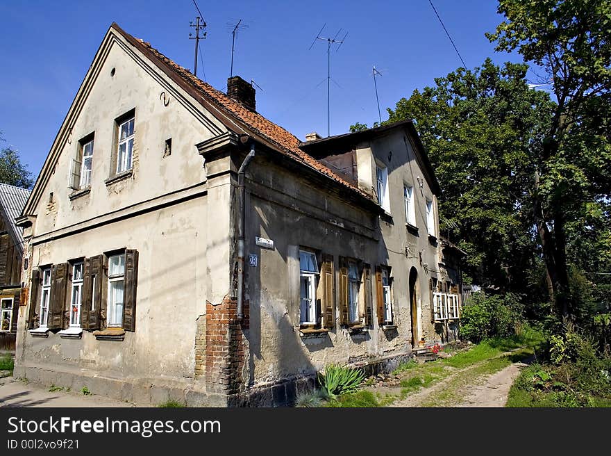 Old typical Polish houses (Bialystok, Poland). Old typical Polish houses (Bialystok, Poland)