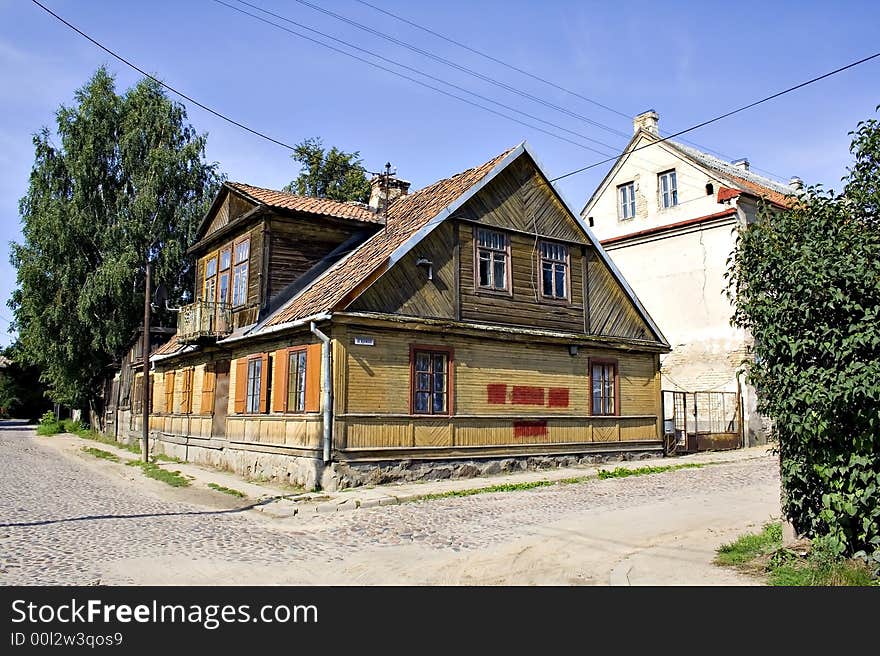 Old typical Polish houses (Bialystok, Poland). Old typical Polish houses (Bialystok, Poland)