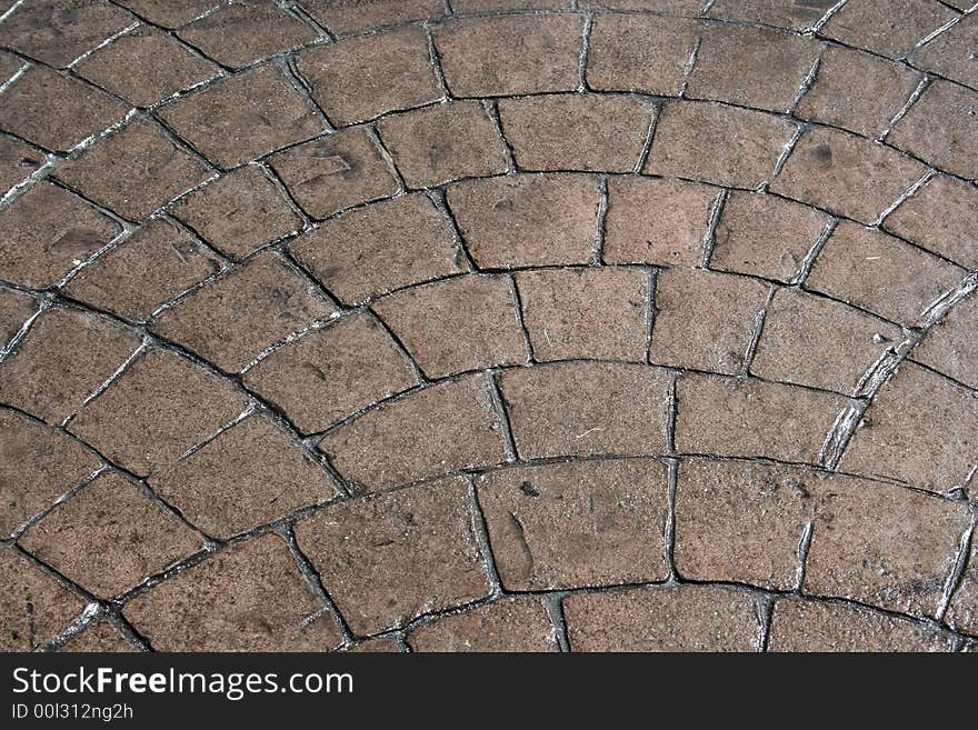 Block pattern walkway