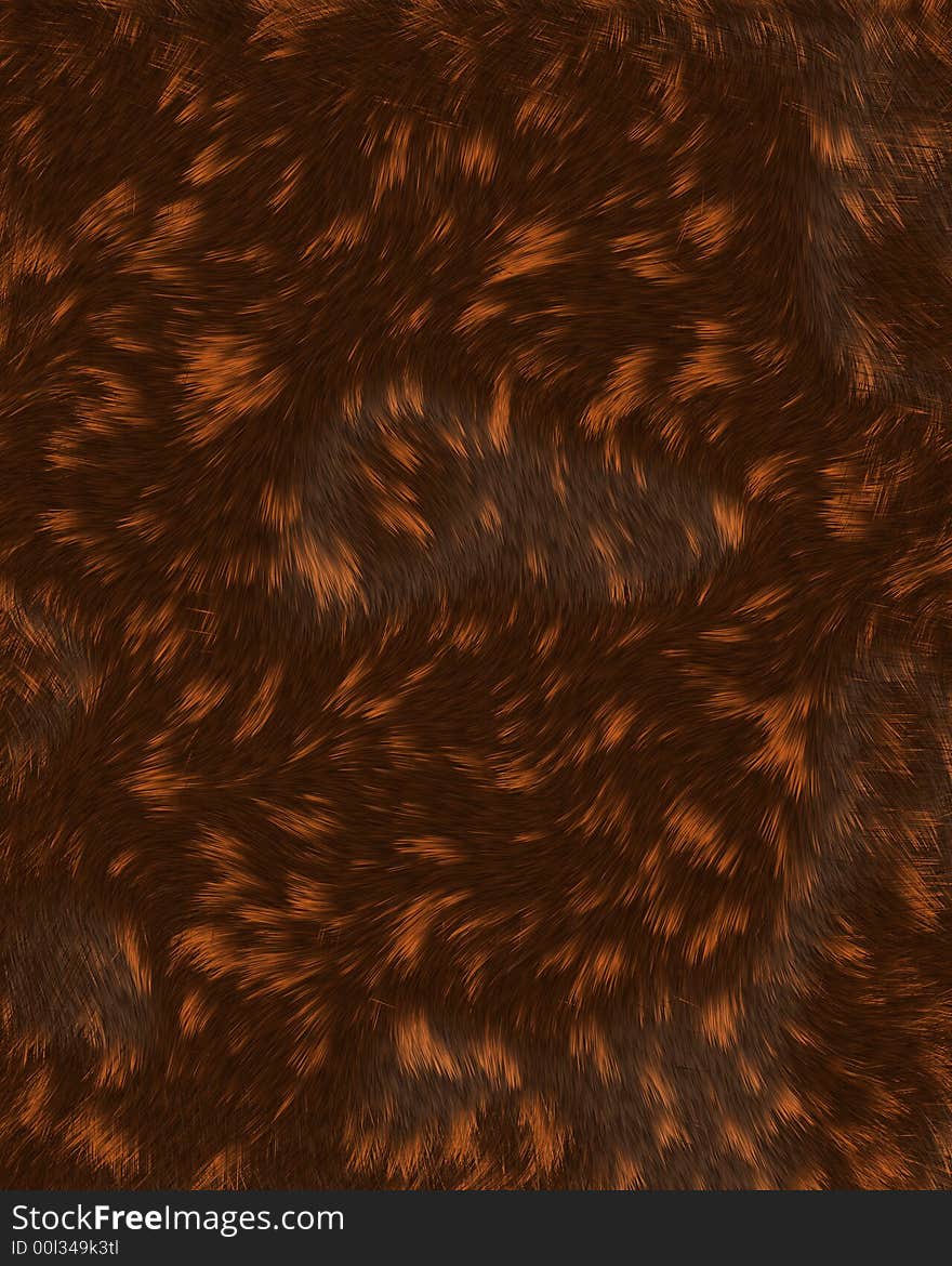 Calico Short Swirly Fur