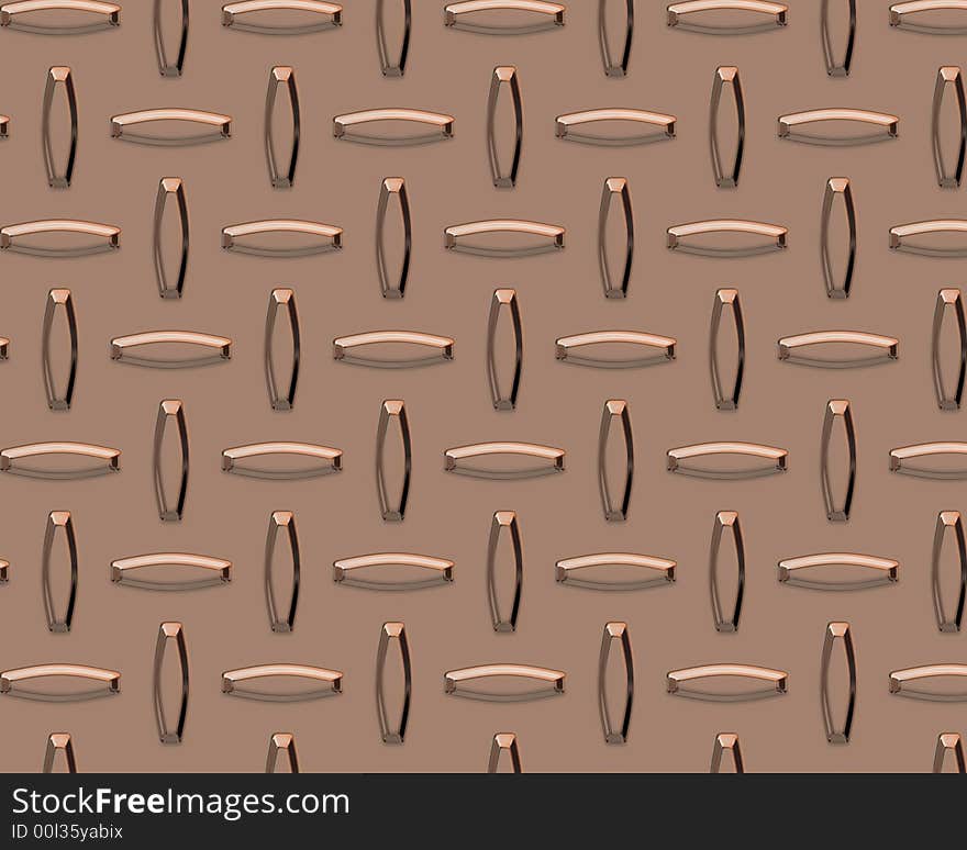 Diamond plate industrial background  copper. Diamond plate industrial background  copper