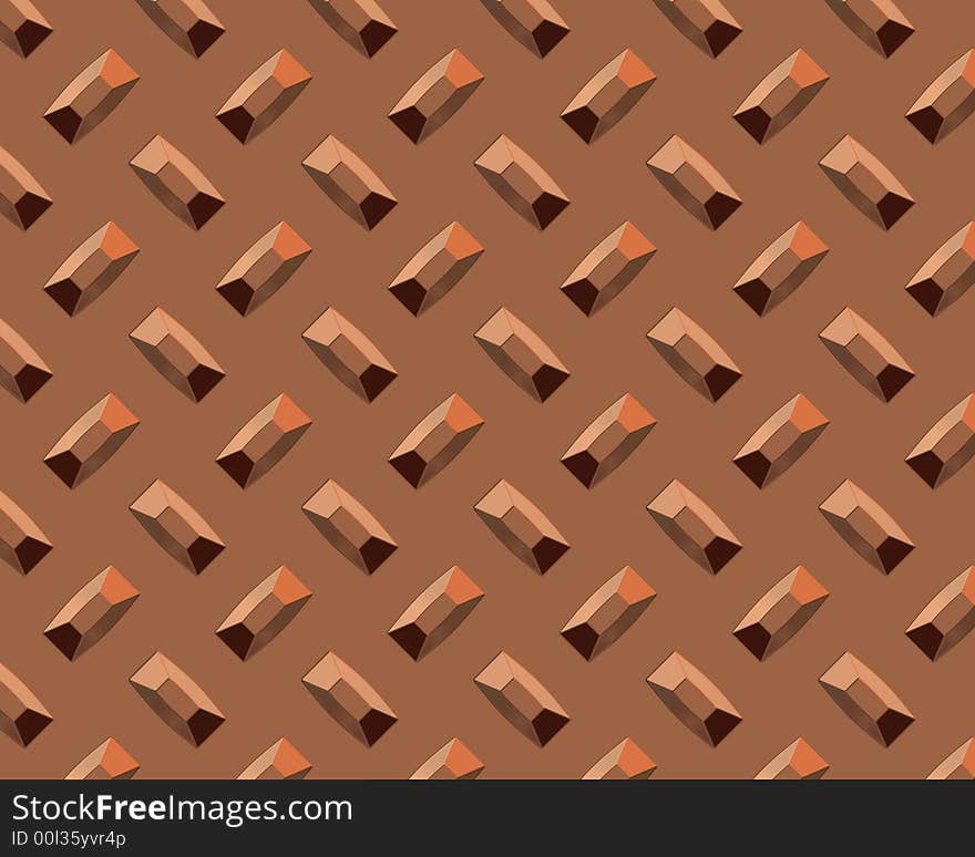 Diamond plate industrial background short copper. Diamond plate industrial background short copper