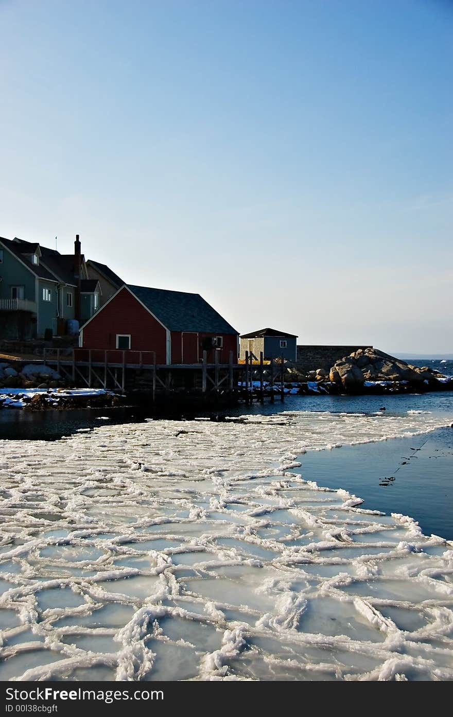 Fishermans cove on Atlantic coast