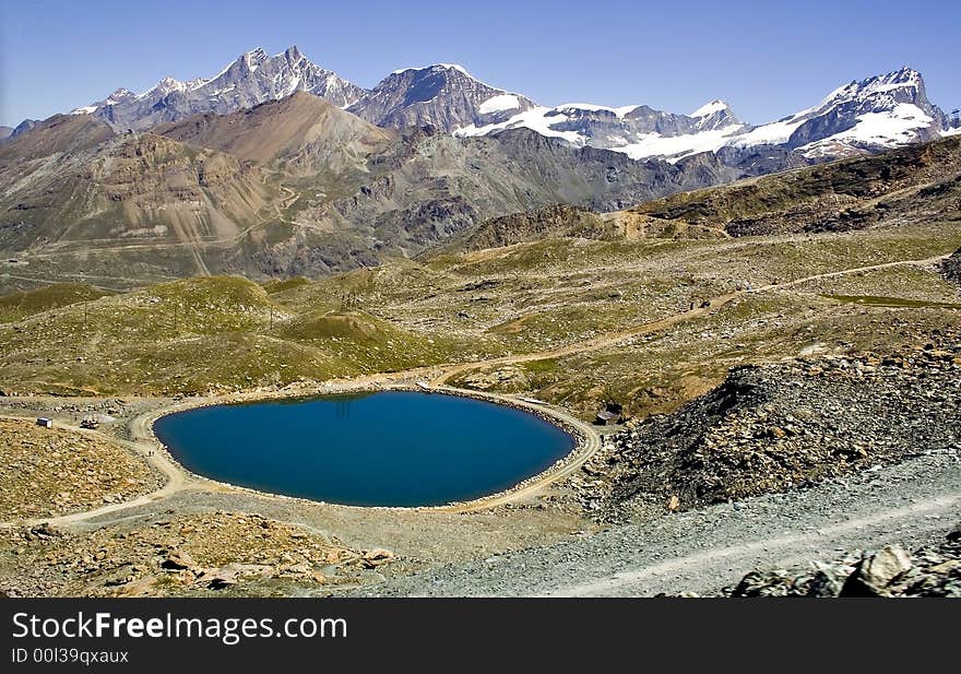 Panorama view of the Matterhorn - Zermatt, Switzerland. Panorama view of the Matterhorn - Zermatt, Switzerland