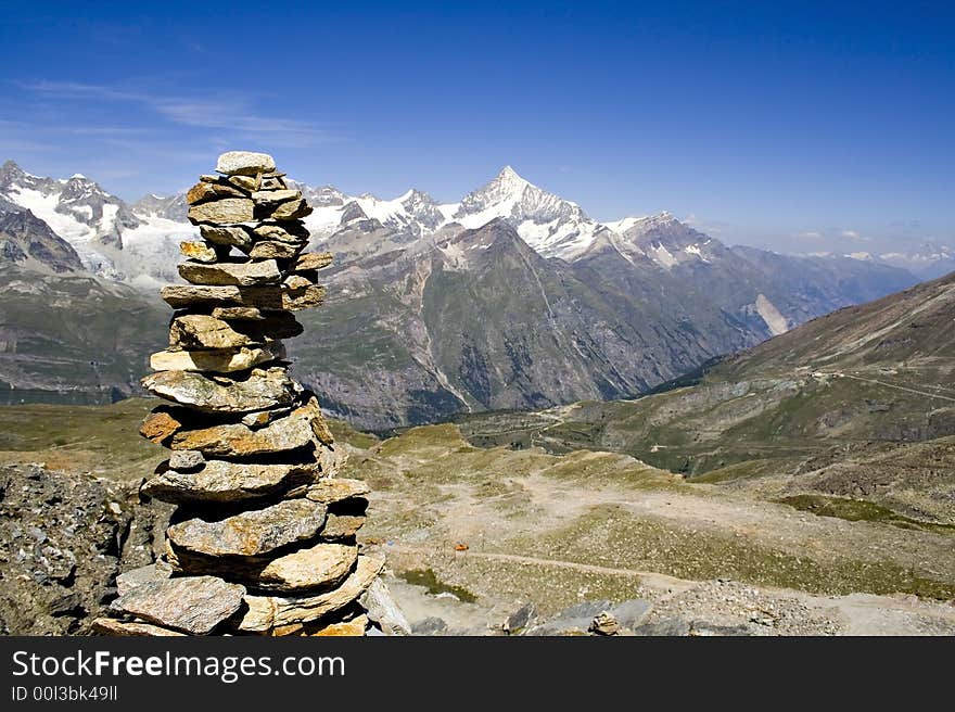 Panorama view of the Matterhorn - Zermatt, Switzerland. Panorama view of the Matterhorn - Zermatt, Switzerland