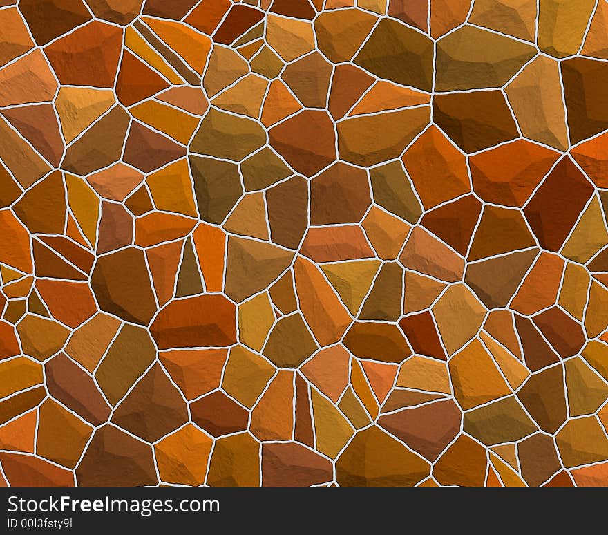 Stone wall pattern brown red