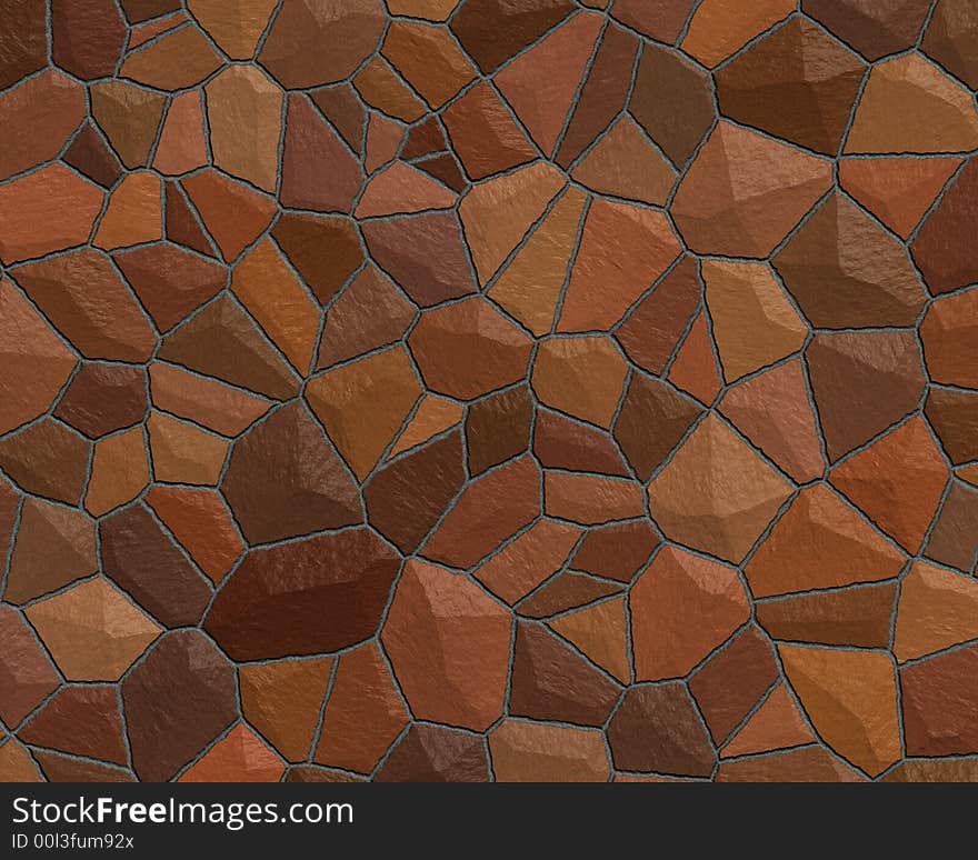 Stone wall pattern dark red