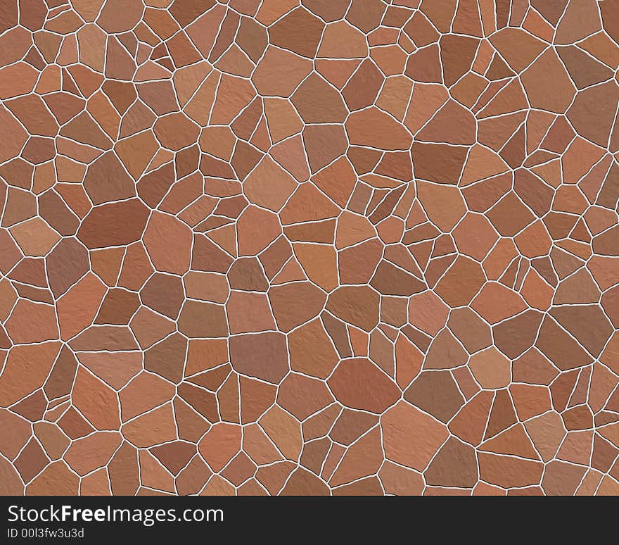 Stone Wall Pattern Dark Red