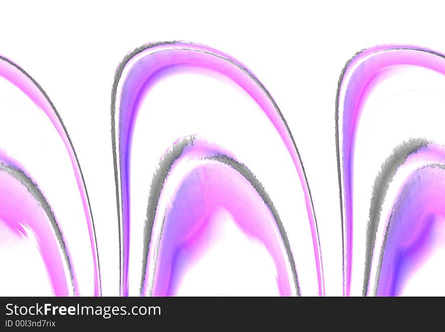 Computer generated abstract background with purple waves