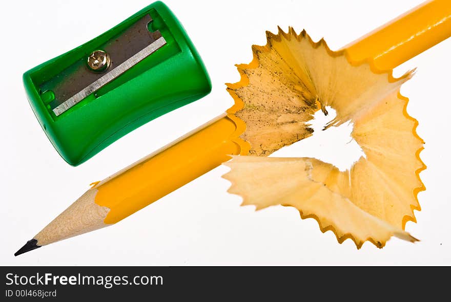 Thick colored pencils against a white background color